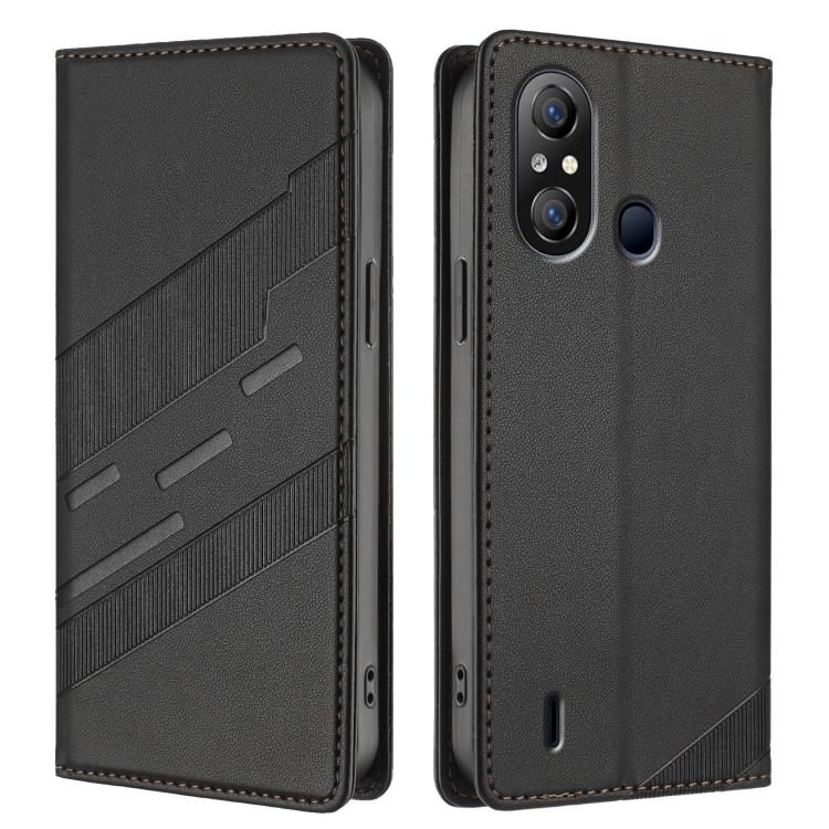 For itel A58 Lite Embossed Multi-functional Wallet Retro Leather Phone Case
