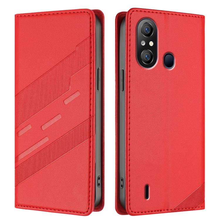 For itel A58 Lite Embossed Multi-functional Wallet Retro Leather Phone Case