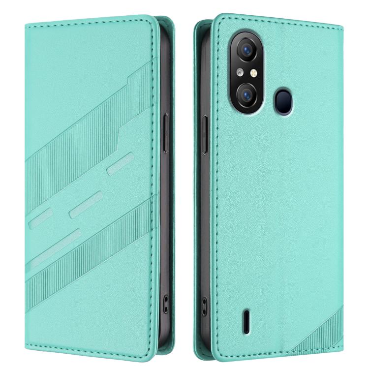 For itel A58 Lite Embossed Multi-functional Wallet Retro Leather Phone Case