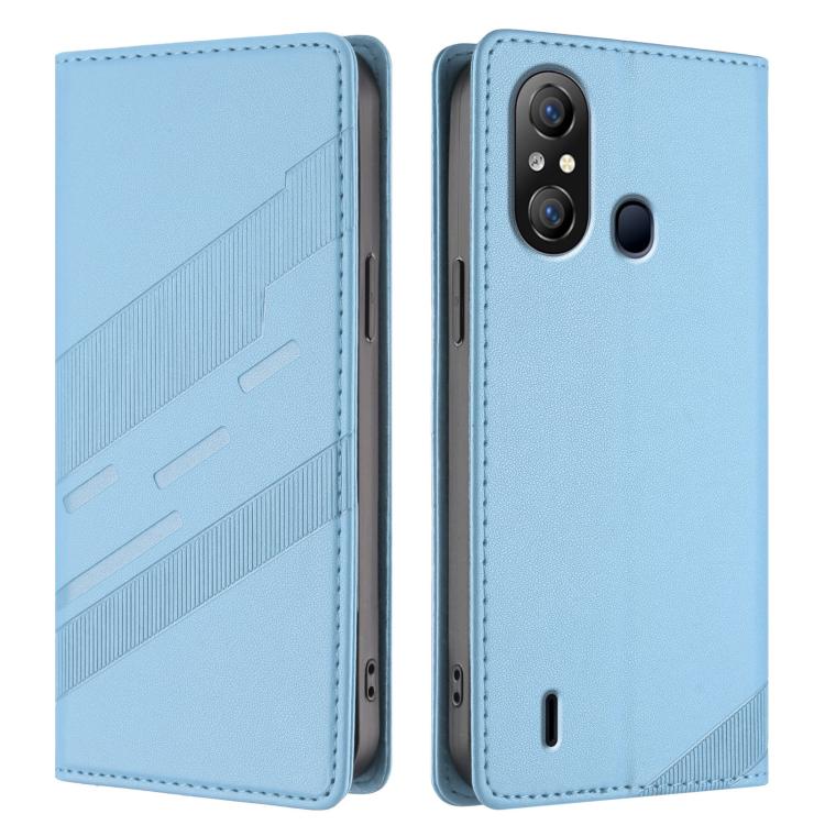 For itel A58 Lite Embossed Multi-functional Wallet Retro Leather Phone Case