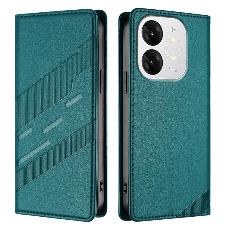 For itel A80 Embossed Multi-functional Wallet Retro Leather Phone Case