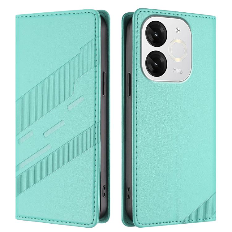For itel A80 Embossed Multi-functional Wallet Retro Leather Phone Case