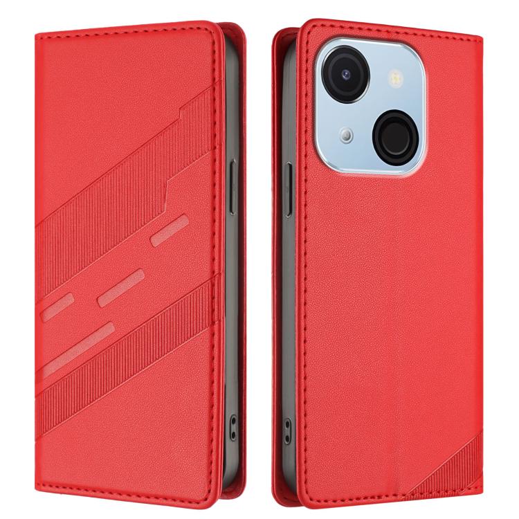 For itel A50C Embossed Multi-functional Wallet Retro Leather Phone Case