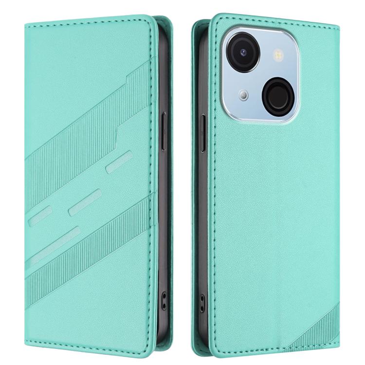 For itel A50C Embossed Multi-functional Wallet Retro Leather Phone Case