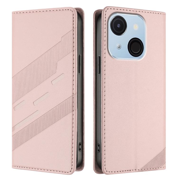 For itel A50C Embossed Multi-functional Wallet Retro Leather Phone Case