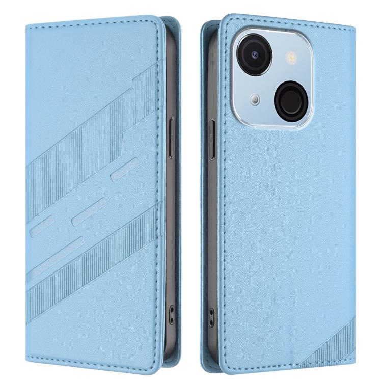 For itel A50C Embossed Multi-functional Wallet Retro Leather Phone Case