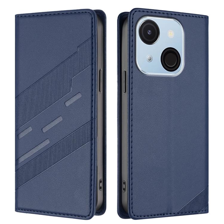 For itel A50C Embossed Multi-functional Wallet Retro Leather Phone Case