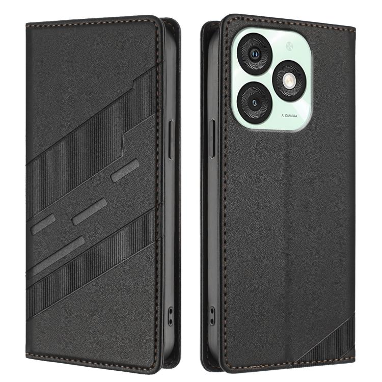 For itel A50 Embossed Multi-functional Wallet Retro Leather Phone Case