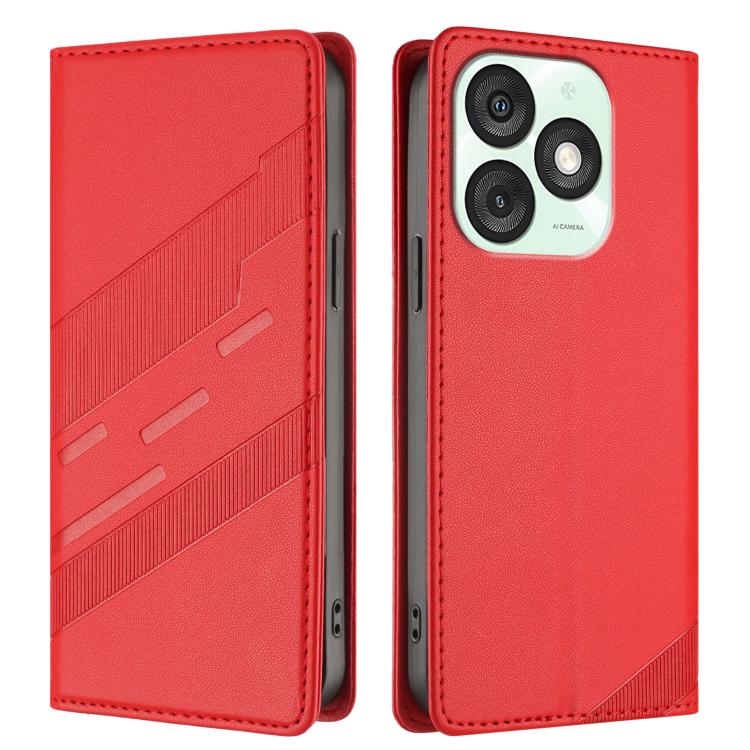 For itel A50 Embossed Multi-functional Wallet Retro Leather Phone Case