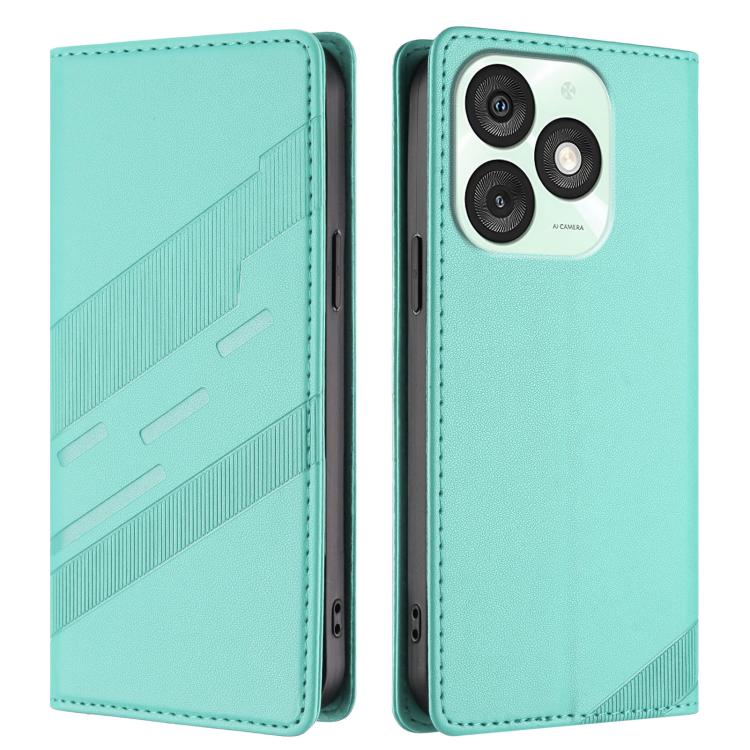 For itel A50 Embossed Multi-functional Wallet Retro Leather Phone Case
