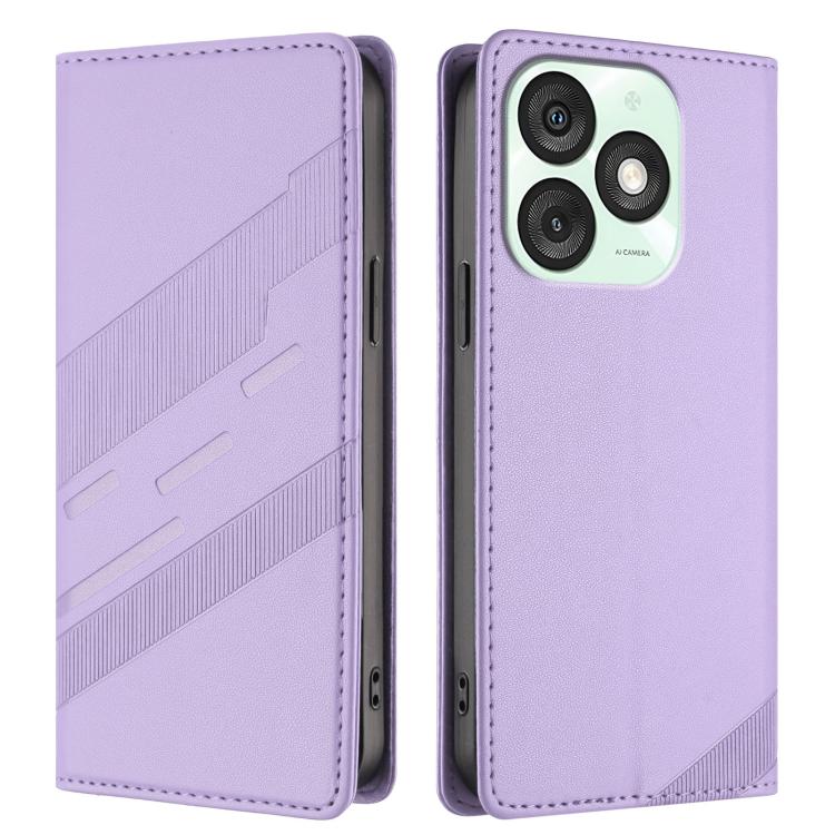 For itel A50 Embossed Multi-functional Wallet Retro Leather Phone Case
