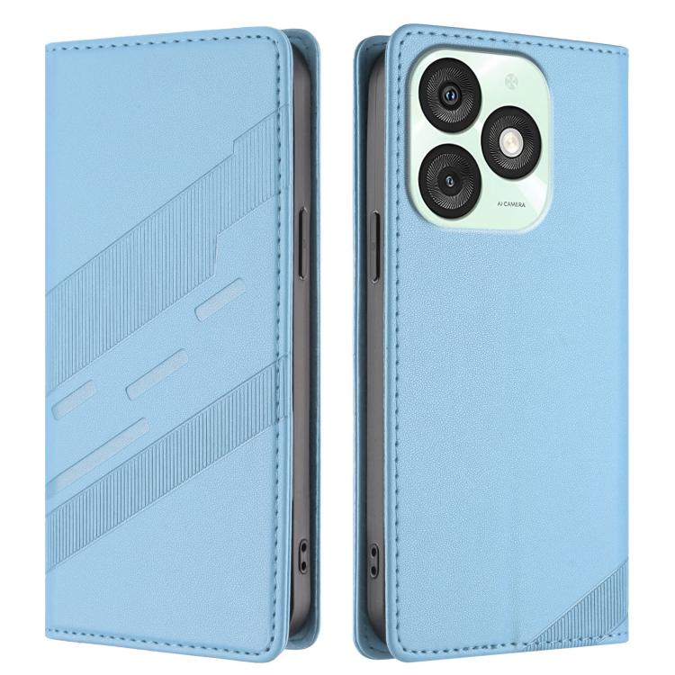 For itel A50 Embossed Multi-functional Wallet Retro Leather Phone Case