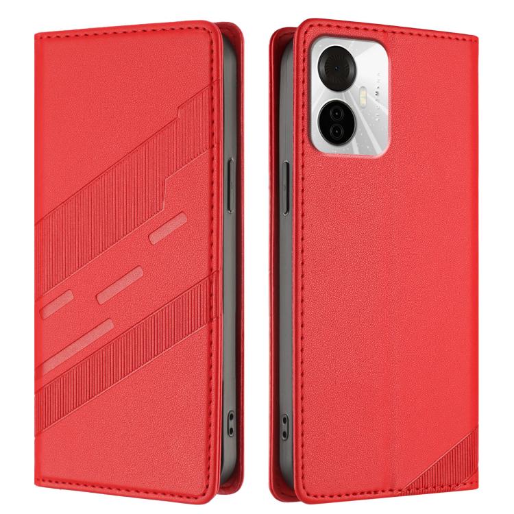 For itel S18 Pro Embossed Multi-functional Wallet Retro Leather Phone Case