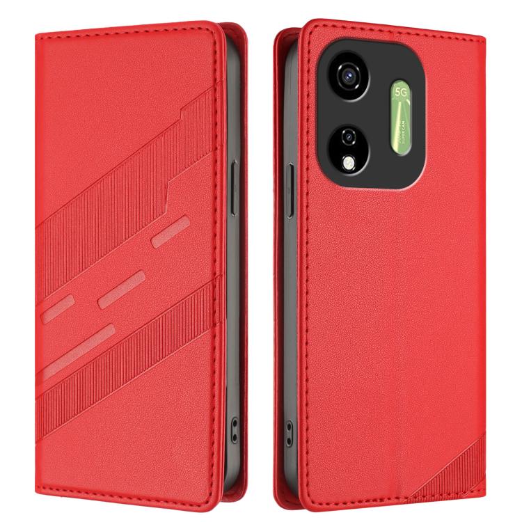 For itel P55 5G Embossed Multi-functional Wallet Retro Leather Phone Case