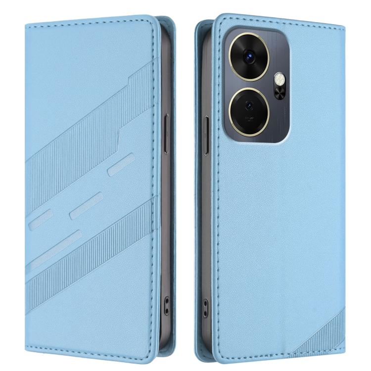 For itel P55+ Embossed Multi-functional Wallet Retro Leather Phone Case