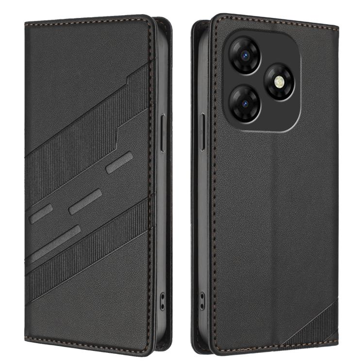 For itel P55 4G Embossed Multi-functional Wallet Retro Leather Phone Case