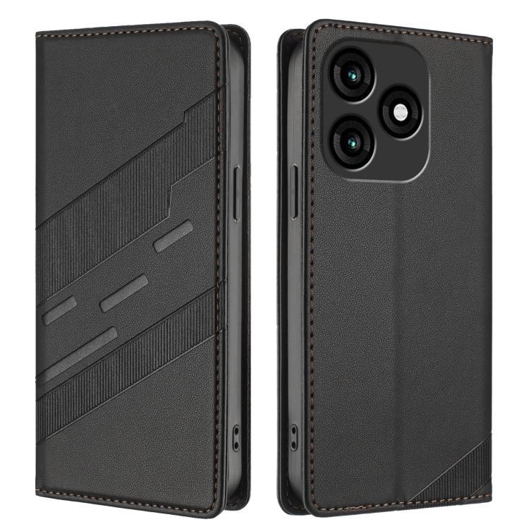 For itel A70 Embossed Multi-functional Wallet Retro Leather Phone Case