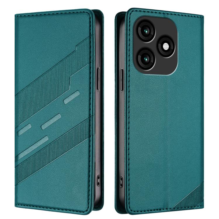 For itel A70 Embossed Multi-functional Wallet Retro Leather Phone Case