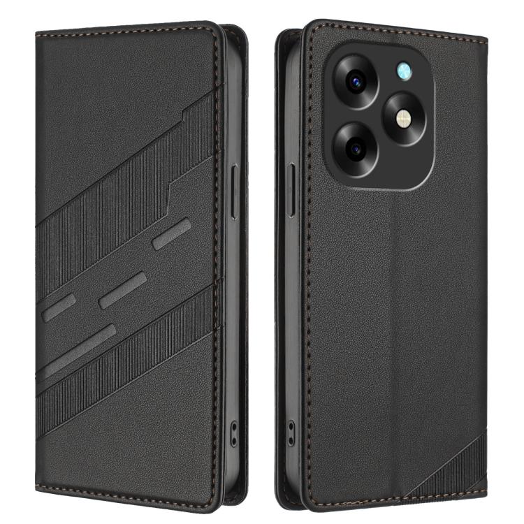 For itel S23+ Embossed Multi-functional Wallet Retro Leather Phone Case