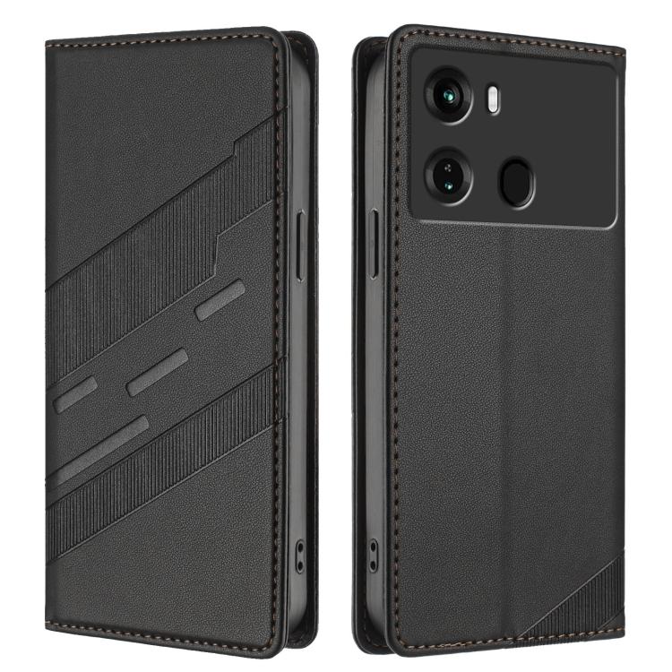 For itel P40 Embossed Multi-functional Wallet Retro Leather Phone Case