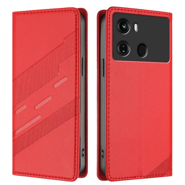 For itel P40 Embossed Multi-functional Wallet Retro Leather Phone Case