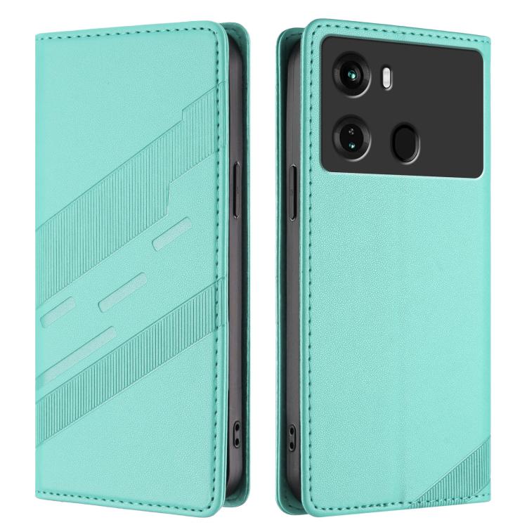 For itel P40 Embossed Multi-functional Wallet Retro Leather Phone Case