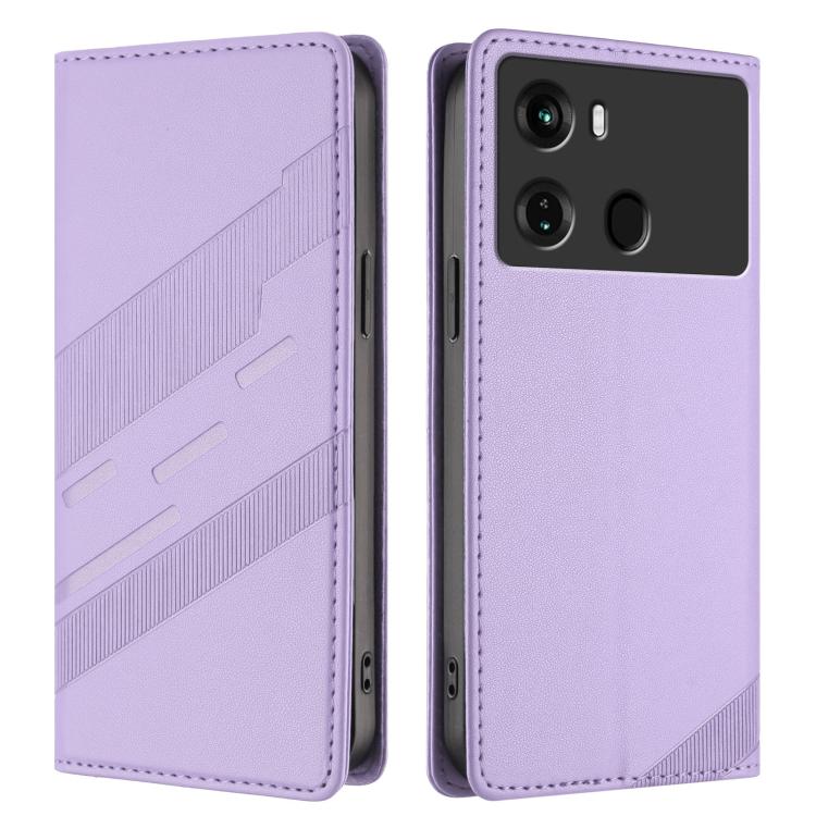 For itel P40 Embossed Multi-functional Wallet Retro Leather Phone Case