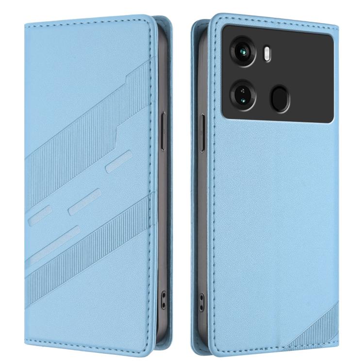 For itel P40 Embossed Multi-functional Wallet Retro Leather Phone Case