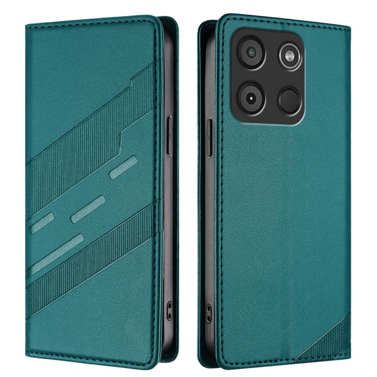 For itel A60 Embossed Multi-functional Wallet Retro Leather Phone Case