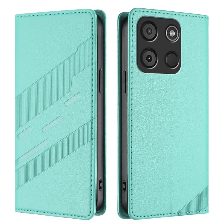 For itel A60 Embossed Multi-functional Wallet Retro Leather Phone Case