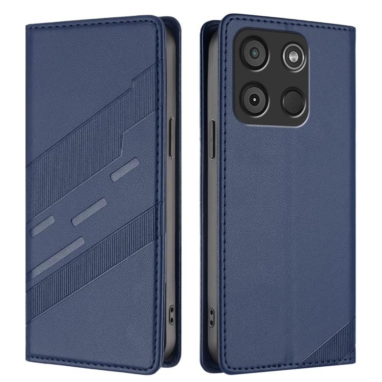 For itel A60 Embossed Multi-functional Wallet Retro Leather Phone Case