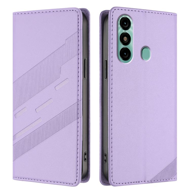 For itel P38 Pro Embossed Multi-functional Wallet Retro Leather Phone Case