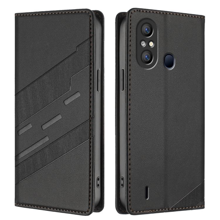 For itel A49 / A58 / A58 Pro Embossed Multi-functional Wallet Retro Leather Phone Case