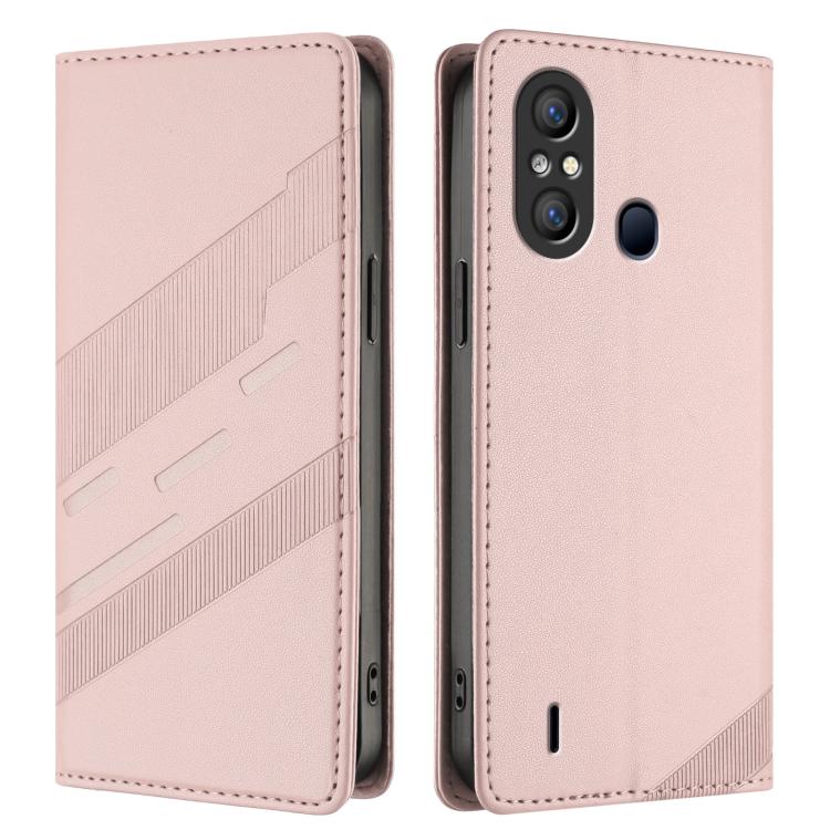 For itel A49 / A58 / A58 Pro Embossed Multi-functional Wallet Retro Leather Phone Case