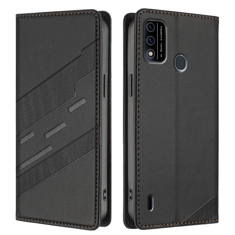 For itel A48 Embossed Multi-functional Wallet Retro Leather Phone Case