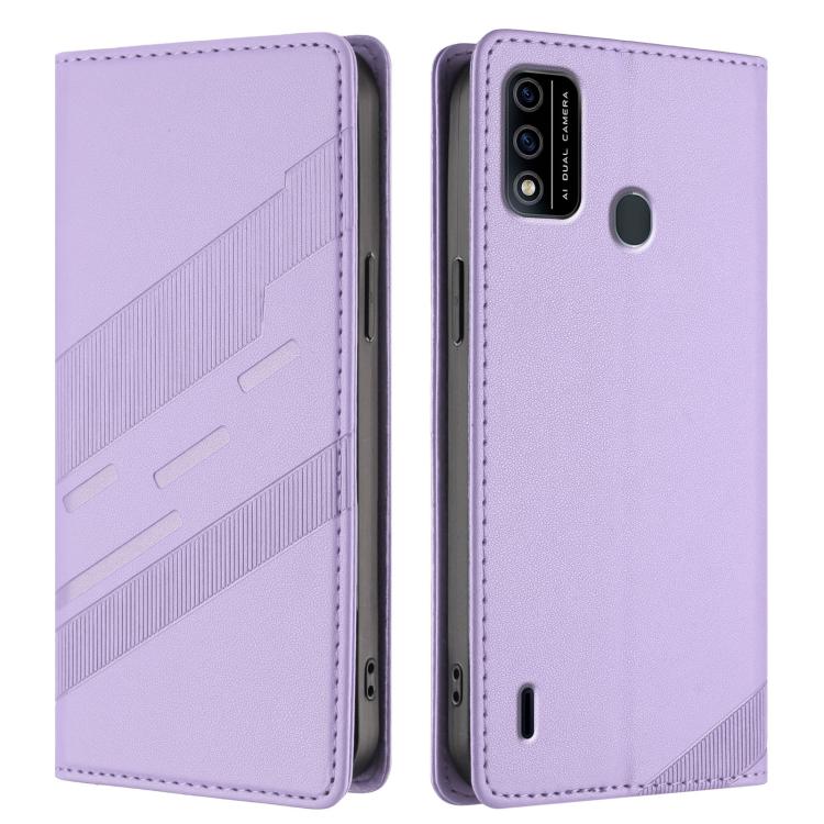 For itel A48 Embossed Multi-functional Wallet Retro Leather Phone Case