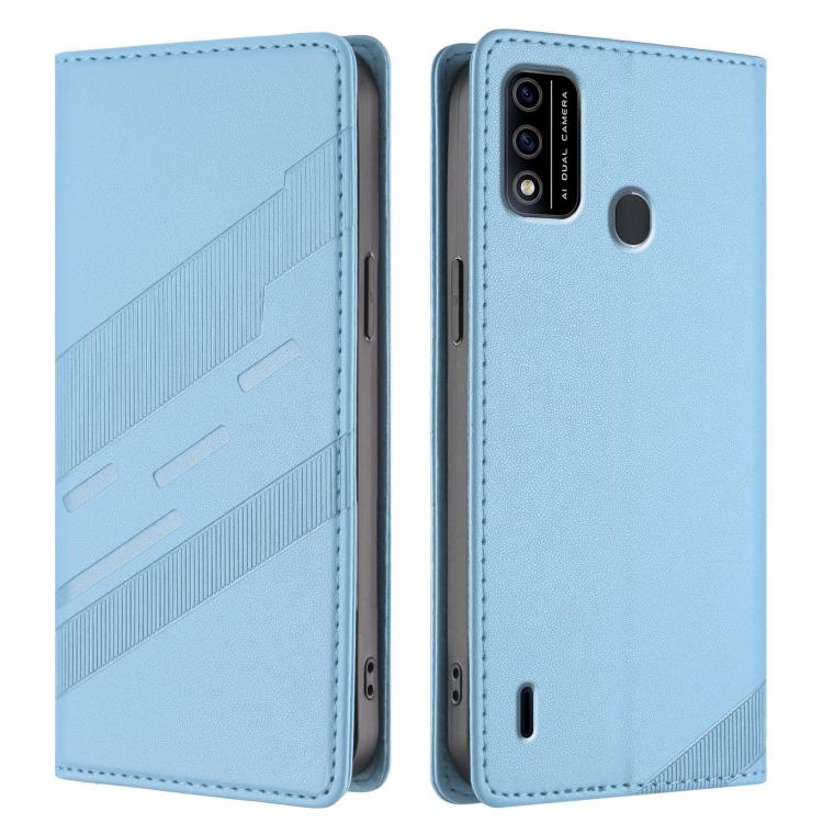 For itel A48 Embossed Multi-functional Wallet Retro Leather Phone Case
