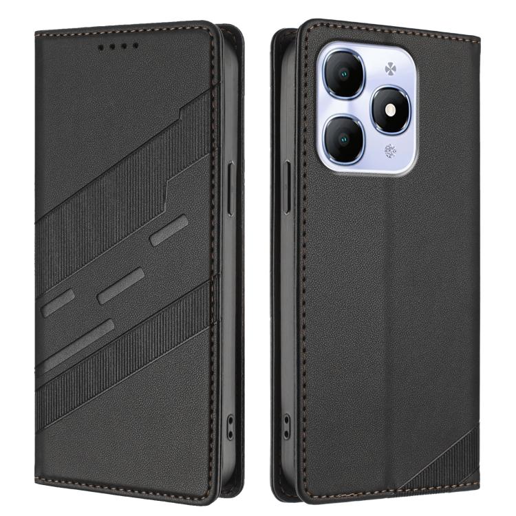 For itel A90 Embossed Multi-functional Wallet Retro Leather Phone Case