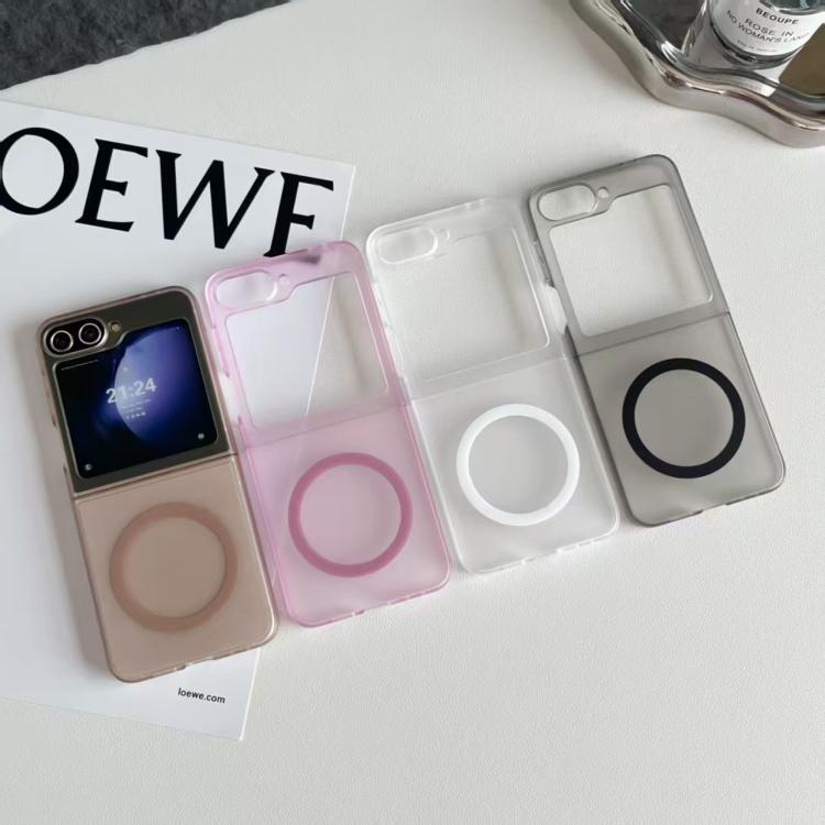 For Samsung Galaxy Z Flip5 5G Skin Feel PC MagSafe Magnetic Folding Phone Case