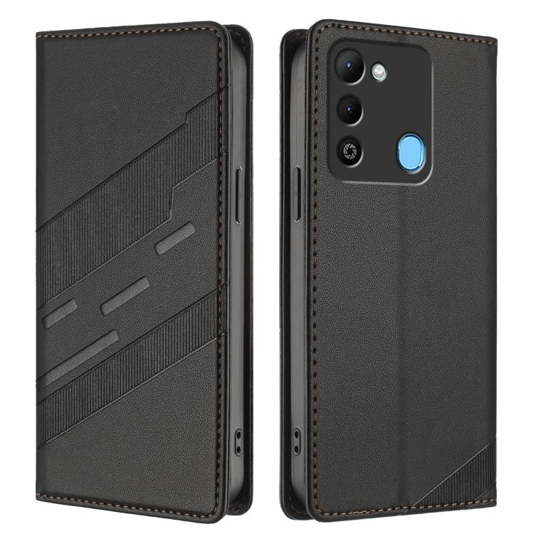 For Tecno Spark 9 / 8C Embossed Multi-functional Wallet Retro Leather Phone Case