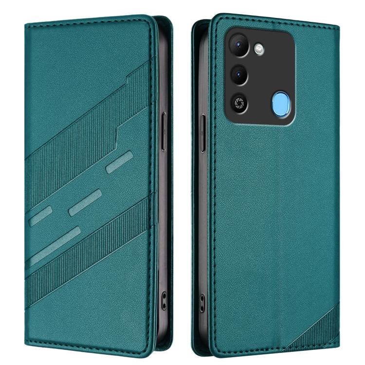For Tecno Spark 9 / 8C Embossed Multi-functional Wallet Retro Leather Phone Case