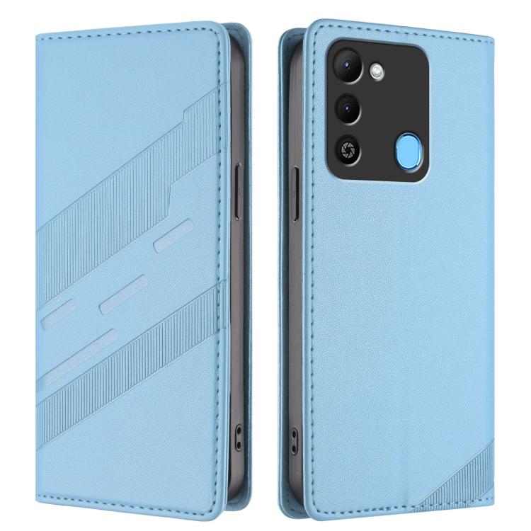 For Tecno Spark 9 / 8C Embossed Multi-functional Wallet Retro Leather Phone Case