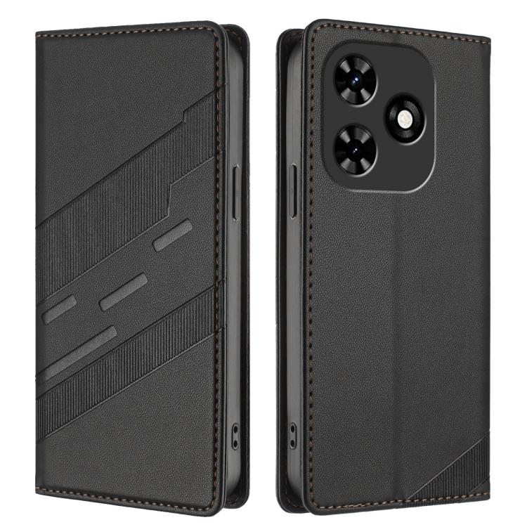 For Tecno Spark Go 2024 / Pop 8 Embossed Multi-functional Wallet Retro Leather Phone Case