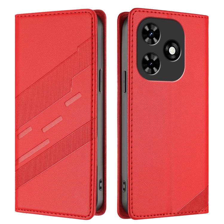 For Tecno Spark Go 2024 / Pop 8 Embossed Multi-functional Wallet Retro Leather Phone Case