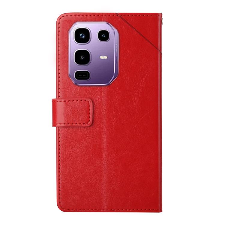 For itel Power 70 Y-shaped Pattern Flip Leather Phone Case