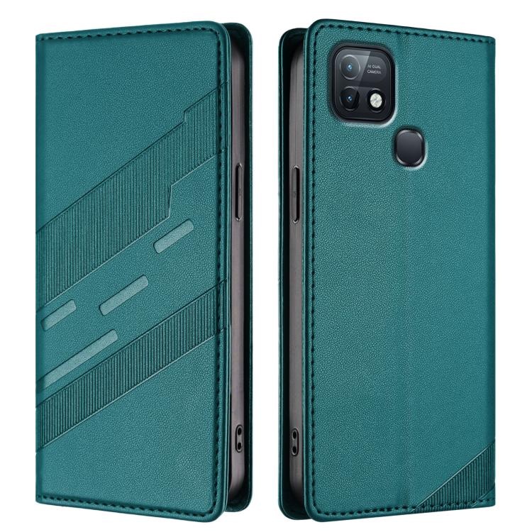 For Infinix Hot 10i Embossed Multi-functional Wallet Retro Leather Phone Case