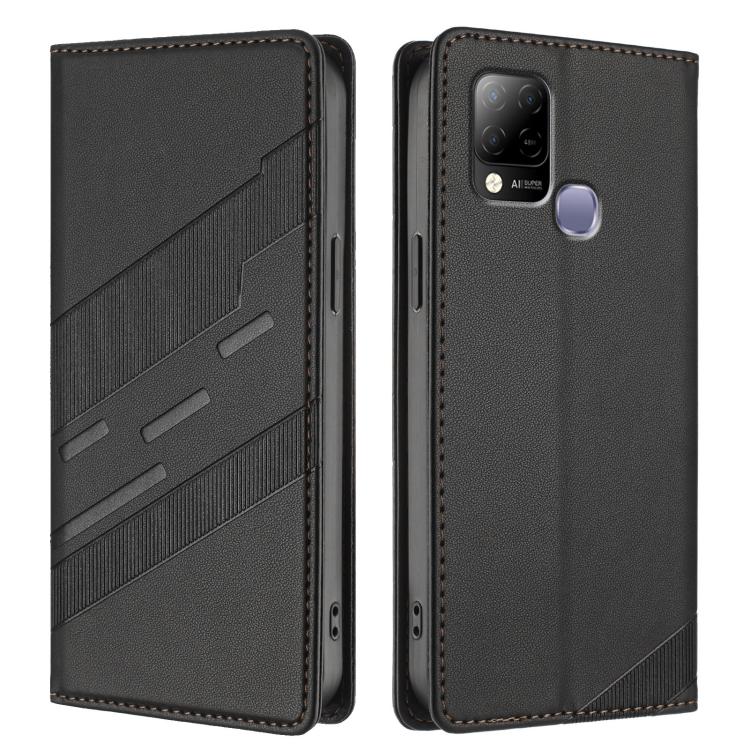 For Infinix Hot 10T Embossed Multi-functional Wallet Retro Leather Phone Case