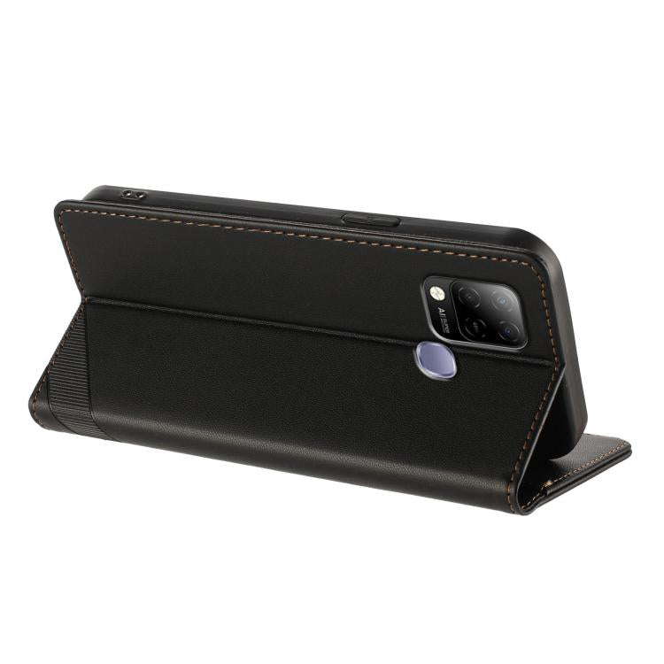 For Infinix Hot 10T Embossed Multi-functional Wallet Retro Leather Phone Case