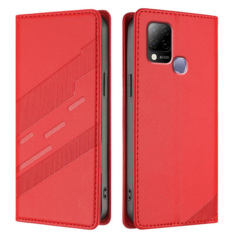 For Infinix Hot 10T Embossed Multi-functional Wallet Retro Leather Phone Case