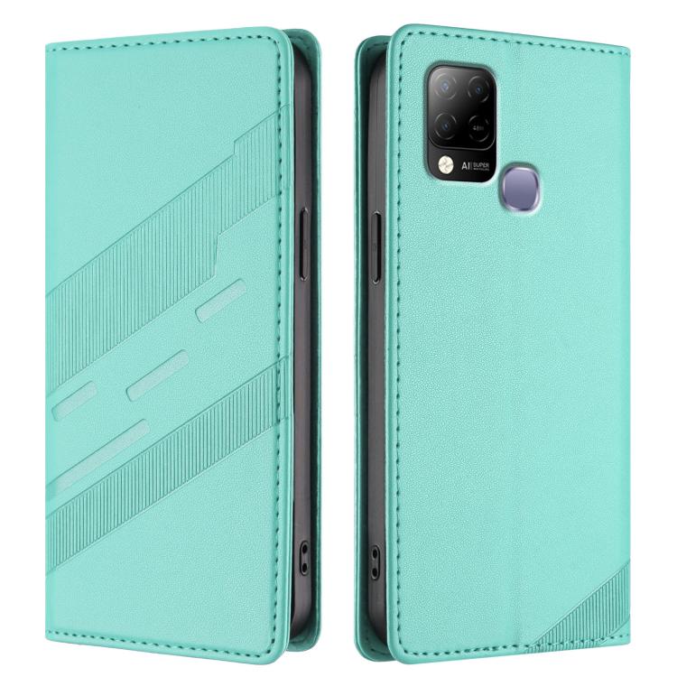 For Infinix Hot 10T Embossed Multi-functional Wallet Retro Leather Phone Case